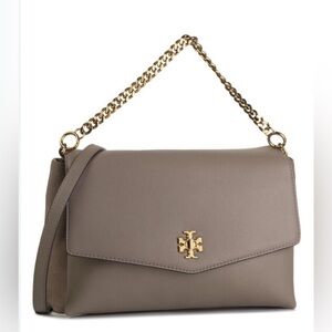 Tory Burch Kira Mixed Leather Shoulder Bag